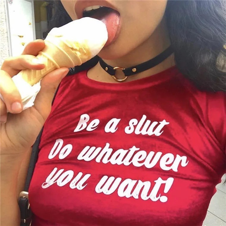 Дамска Тениска Be a Slut