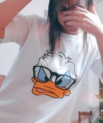 Дамска Тениска Daffy Watching Glasses DTG