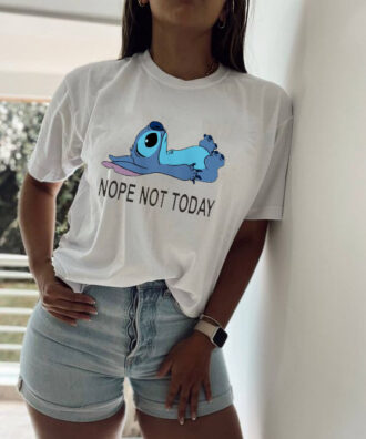 Дамска Тениска Nope Not Today Stitch DTG