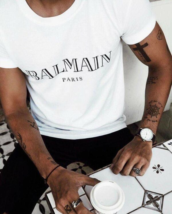 Мъжка Тениска Balmain Paris - Image 2
