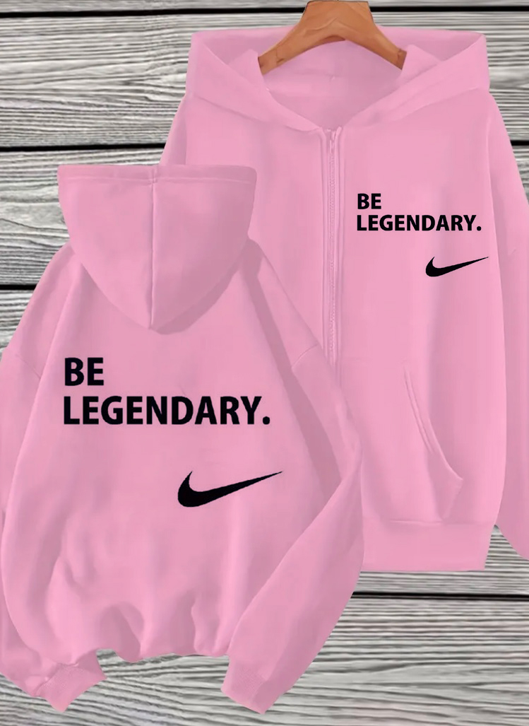 Дамски Суитшърт с цип Be Legendary - Image 2